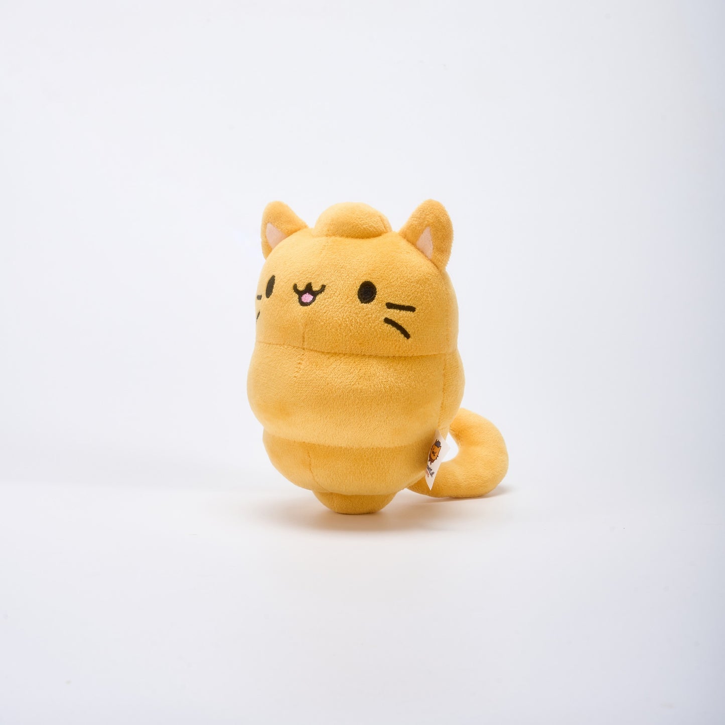 Playful Croissant Cat Plush