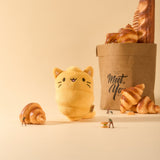 Playful Croissant Cat Plush