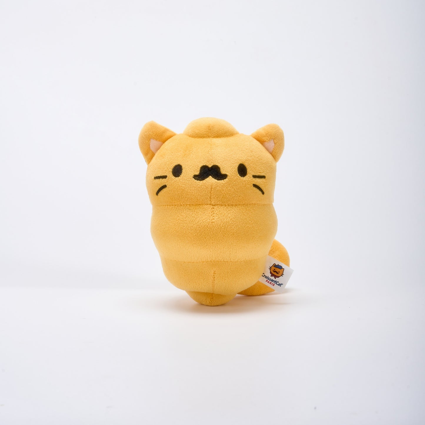 Mustache Croissant Cat Plush
