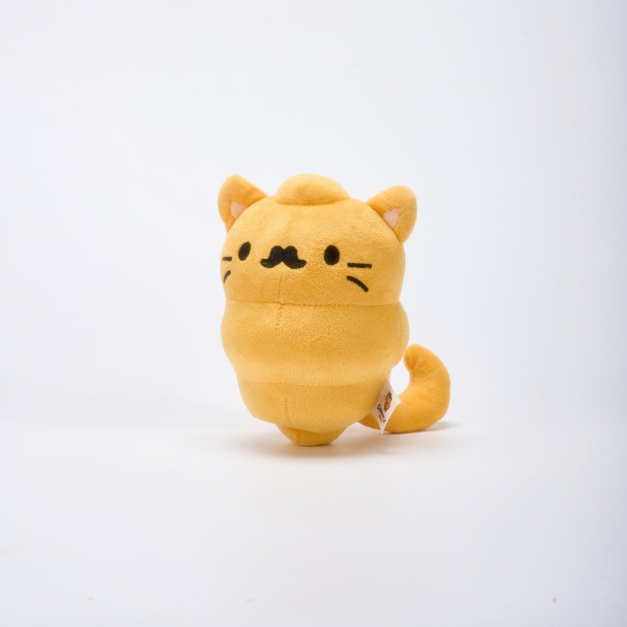 Mustache Croissant Cat Plush