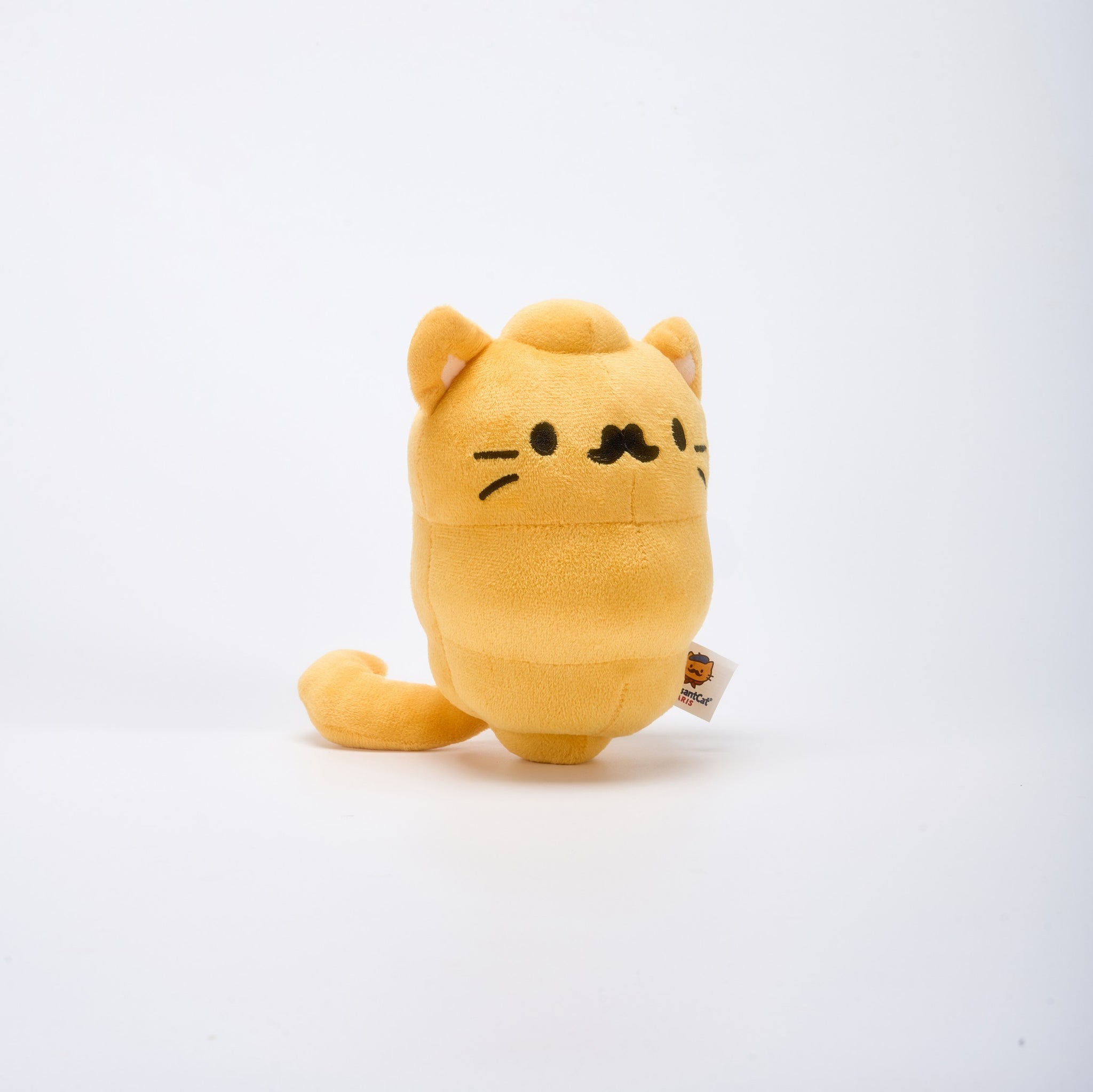 Mustache Croissant Cat Plush