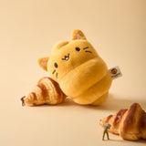 Playful Croissant Cat Plush