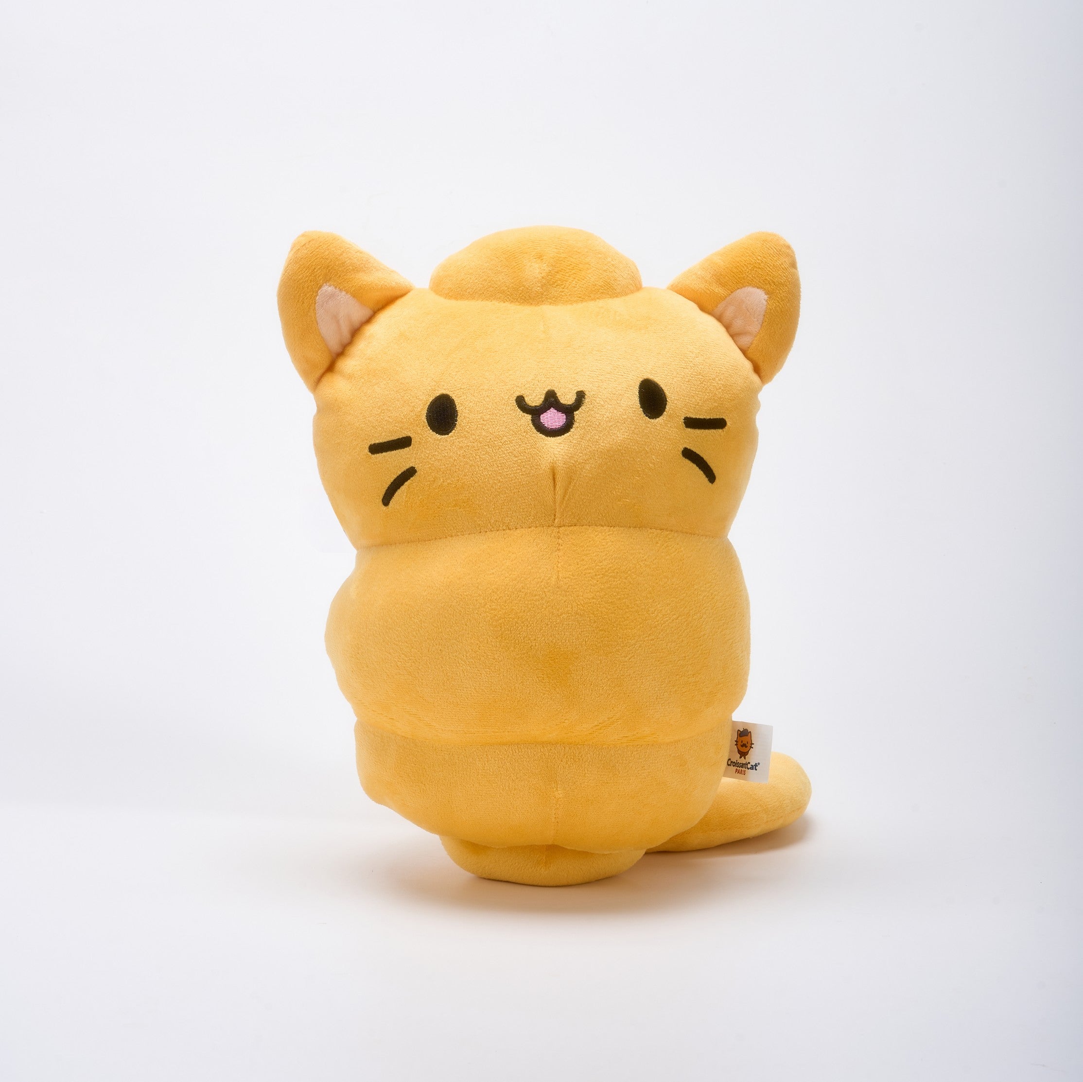 猫のぬいぐるみ XLサイズの遊び心のあるクロワッサン猫のぬいぐるみ – croissantcat