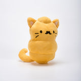XL Mustache Croissant Cat Plush